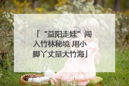 “益阳走娃”闯入竹林秘境 用小脚丫丈量大竹海
