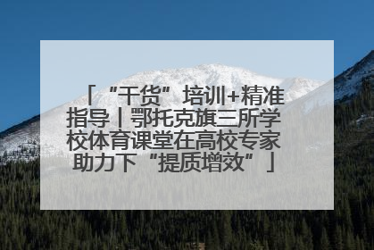 “干货”培训+精准指导丨鄂托克旗三所学校体育课堂在高校专家助力下“提质增效”