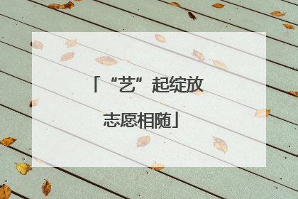 “艺”起绽放 志愿相随