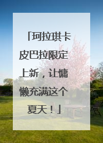 珂拉琪卡皮巴拉限定上新，让慵懒充满这个夏天！