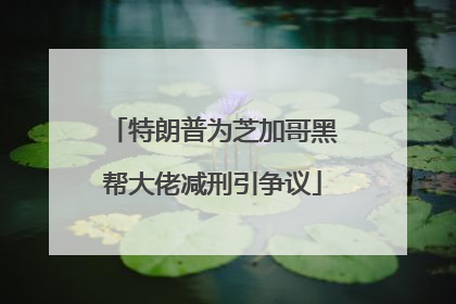 特朗普为芝加哥黑帮大佬减刑引争议