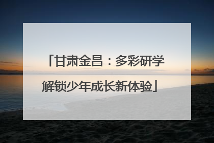 甘肃金昌：多彩研学解锁少年成长新体验