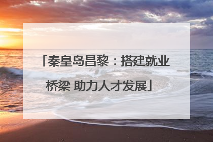 秦皇岛昌黎：搭建就业桥梁 助力人才发展