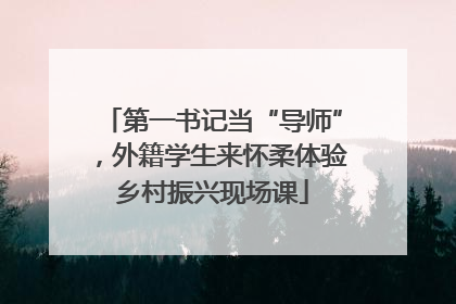 第一书记当“导师”，外籍学生来怀柔体验乡村振兴现场课