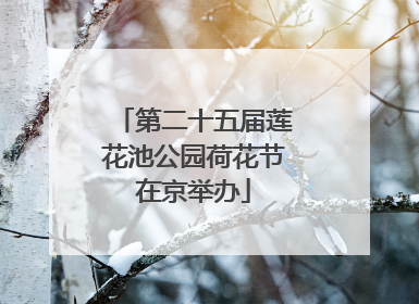 第二十五届莲花池公园荷花节在京举办