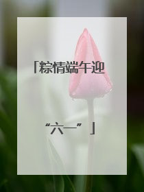 粽情端午迎“六一”