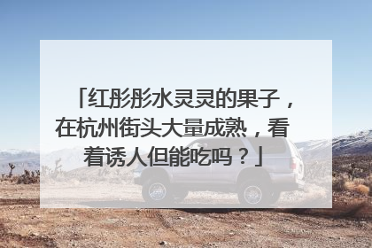 红彤彤水灵灵的果子，在杭州街头大量成熟，看着诱人但能吃吗？