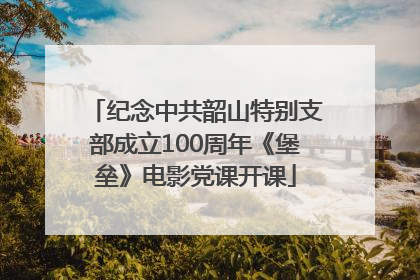 纪念中共韶山特别支部成立100周年《堡垒》电影党课开课