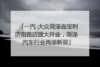一汽-大众菏泽鑫宝利济南路店盛大开业，菏泽汽车行业再添新翼