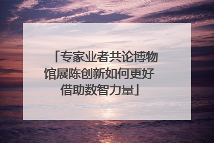 专家业者共论博物馆展陈创新如何更好借助数智力量