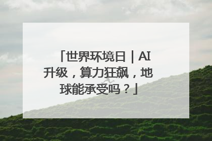 世界环境日｜AI升级，算力狂飙，地球能承受吗？