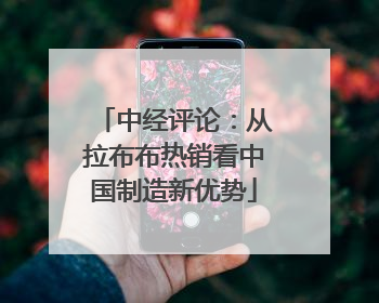 中经评论：从拉布布热销看中国制造新优势