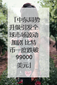 中东局势升级引发全球市场波动加剧 比特币一度跌破99000美元