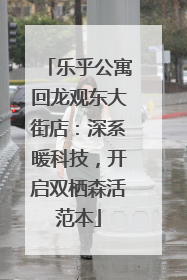 乐乎公寓回龙观东大街店：深系暖科技，开启双栖森活范本