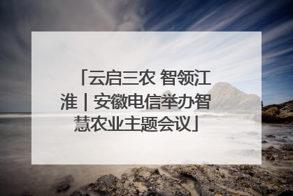 云启三农 智领江淮｜安徽电信举办智慧农业主题会议