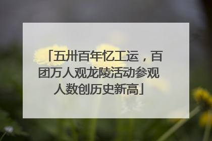 五卅百年忆工运，百团万人观龙陵活动参观人数创历史新高