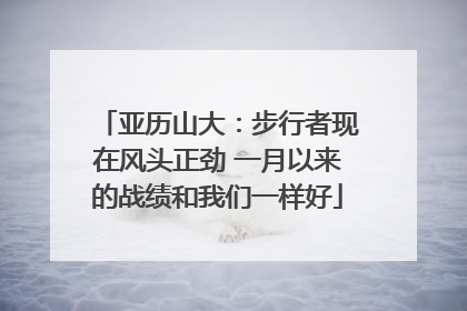 亚历山大：步行者现在风头正劲 一月以来的战绩和我们一样好