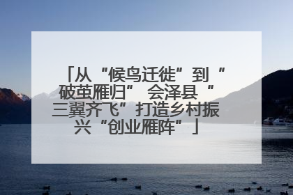 从“候鸟迁徙”到“破茧雁归” 会泽县“三翼齐飞”打造乡村振兴“创业雁阵”