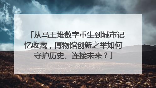 从马王堆数字重生到城市记忆收藏，博物馆创新之举如何守护历史、连接未来？
