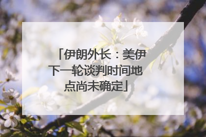伊朗外长：美伊下一轮谈判时间地点尚未确定