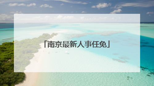 南京最新人事任免