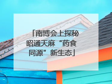 南博会上探秘昭通天麻“药食同源”新生态