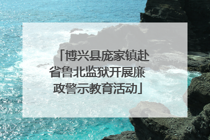 博兴县庞家镇赴省鲁北监狱开展廉政警示教育活动