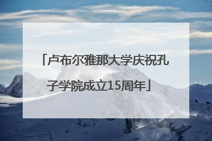 卢布尔雅那大学庆祝孔子学院成立15周年