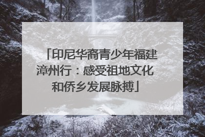 印尼华裔青少年福建漳州行：感受祖地文化和侨乡发展脉搏