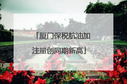 厦门保税航油加注量创同期新高