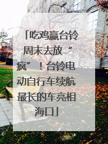 吃鸡赢台铃 周末去放“疯”！台铃电动自行车续航最长的车亮相海口