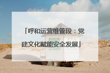 呼和运营维管段：党建文化赋能安全发展
