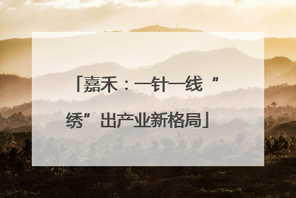 嘉禾：一针一线“绣”出产业新格局