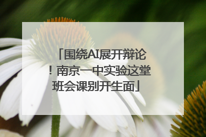围绕AI展开辩论！南京一中实验这堂班会课别开生面