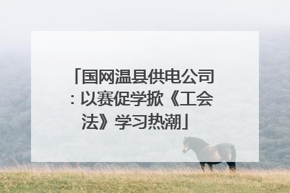 国网温县供电公司：以赛促学掀《工会法》学习热潮
