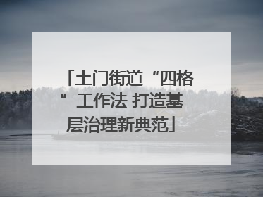 土门街道“四格”工作法 打造基层治理新典范