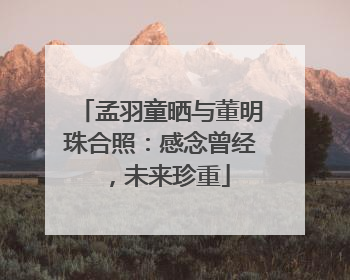 孟羽童晒与董明珠合照：感念曾经，未来珍重