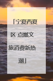 宁夏西夏区 点燃文旅消费新热潮