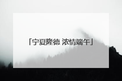 宁夏隆德 浓情端午