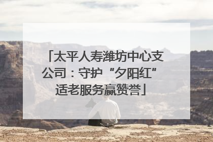 太平人寿潍坊中心支公司：守护“夕阳红” 适老服务赢赞誉