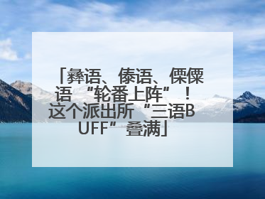 彝语、傣语、傈僳语 “轮番上阵”！这个派出所“三语BUFF”叠满