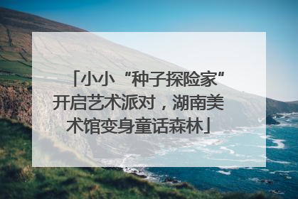 小小“种子探险家”开启艺术派对，湖南美术馆变身童话森林