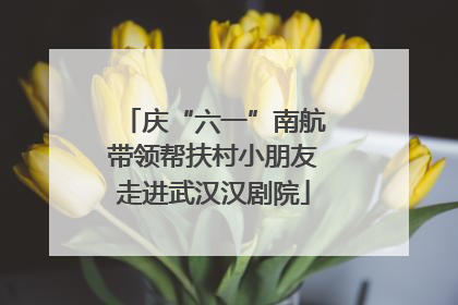 庆“六一”南航带领帮扶村小朋友走进武汉汉剧院