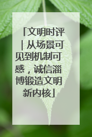 文明时评｜从场景可见到机制可感，诚信淄博锻造文明新内核