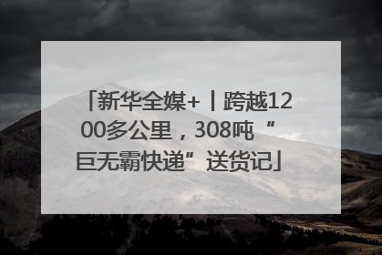 新华全媒+丨跨越1200多公里，308吨“巨无霸快递”送货记