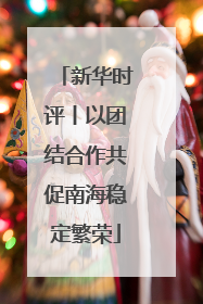 新华时评丨以团结合作共促南海稳定繁荣