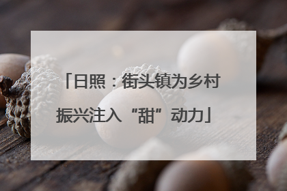日照：街头镇为乡村振兴注入“甜”动力