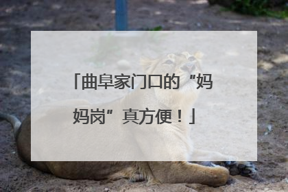 曲阜家门口的“妈妈岗”真方便！