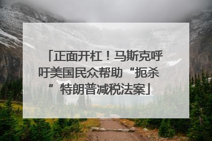 正面开杠！马斯克呼吁美国民众帮助“扼杀”特朗普减税法案