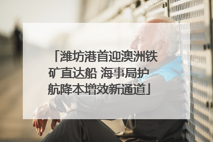 潍坊港首迎澳洲铁矿直达船 海事局护航降本增效新通道